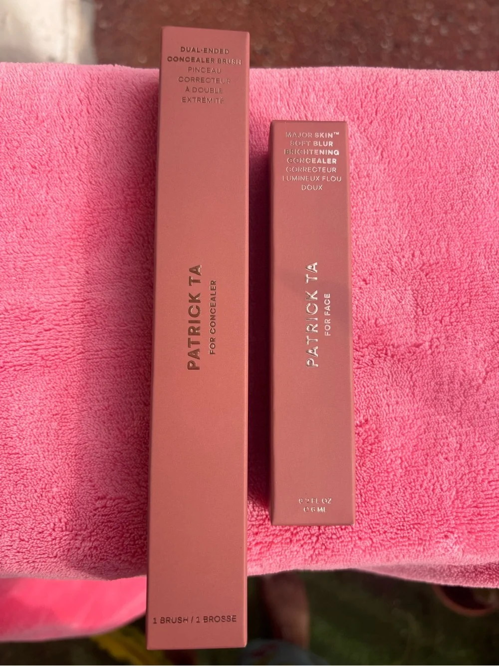Patrick Ta Major Skin Concealer Tan Golden Neutral 5 + Brush Set